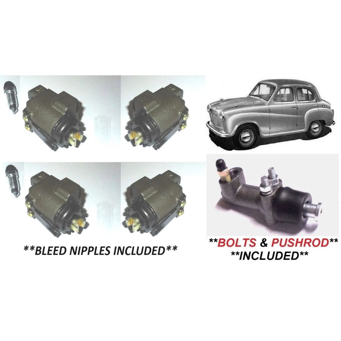 FRONT BRAKE WHEEL CYLINDERS, REAR FRAME CYLINDER (Austin A30 & A35) (Saloon & Van) (1953- 68) 